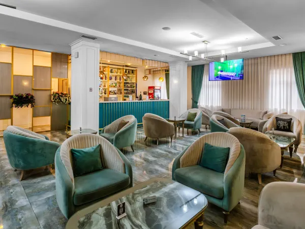 alba hotel, spa, modern lobby, elegant door, baku, azerbaijan